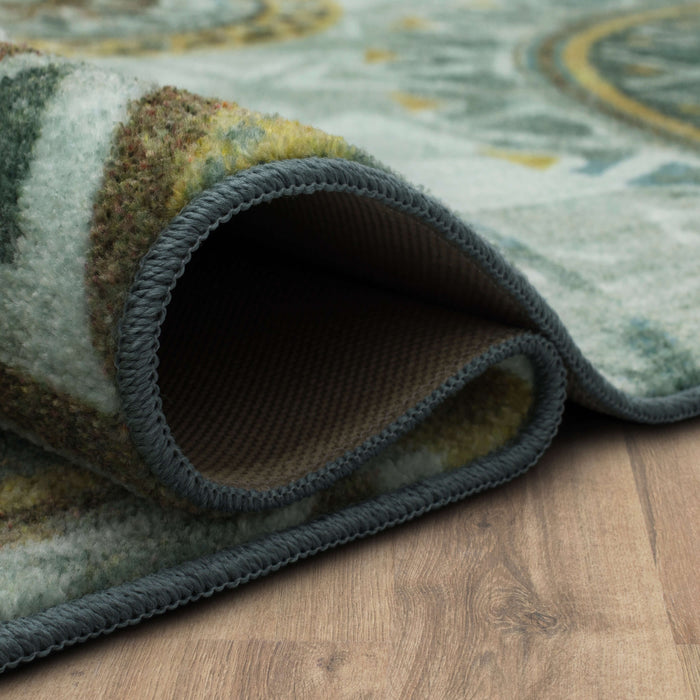 Technicolor Baja Blue Area Rug