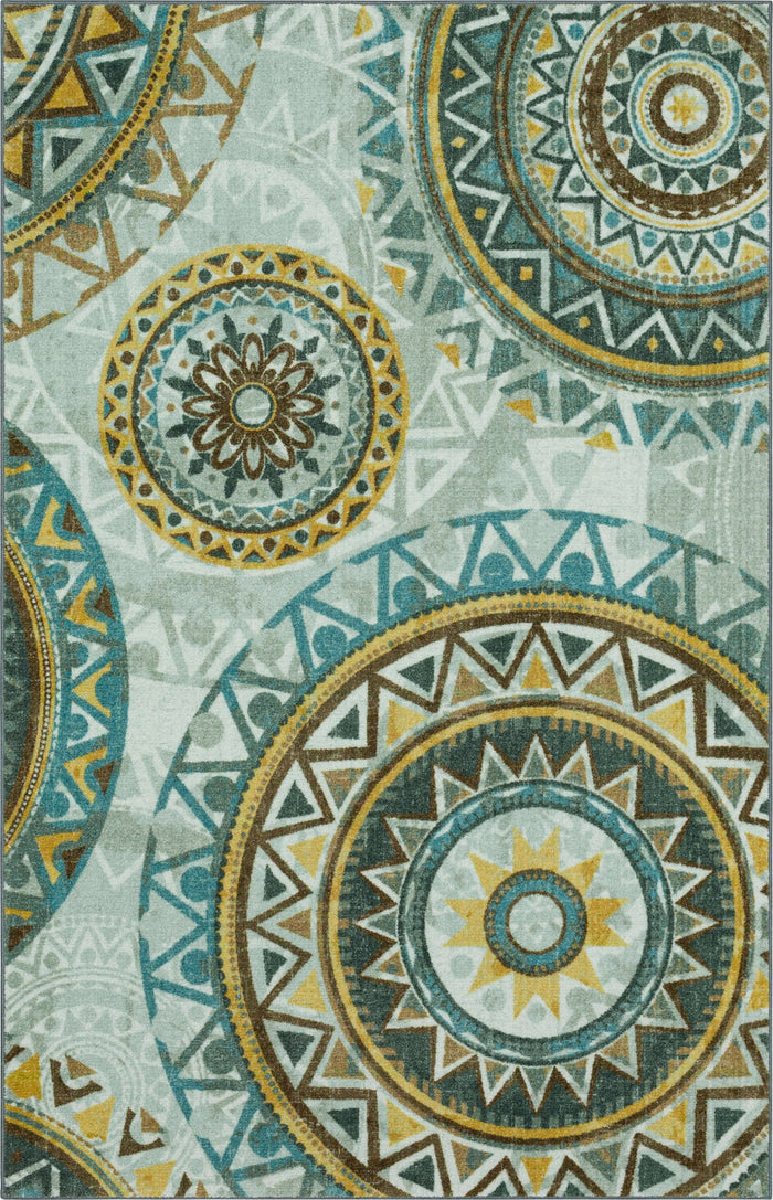 Technicolor Baja Blue Area Rug