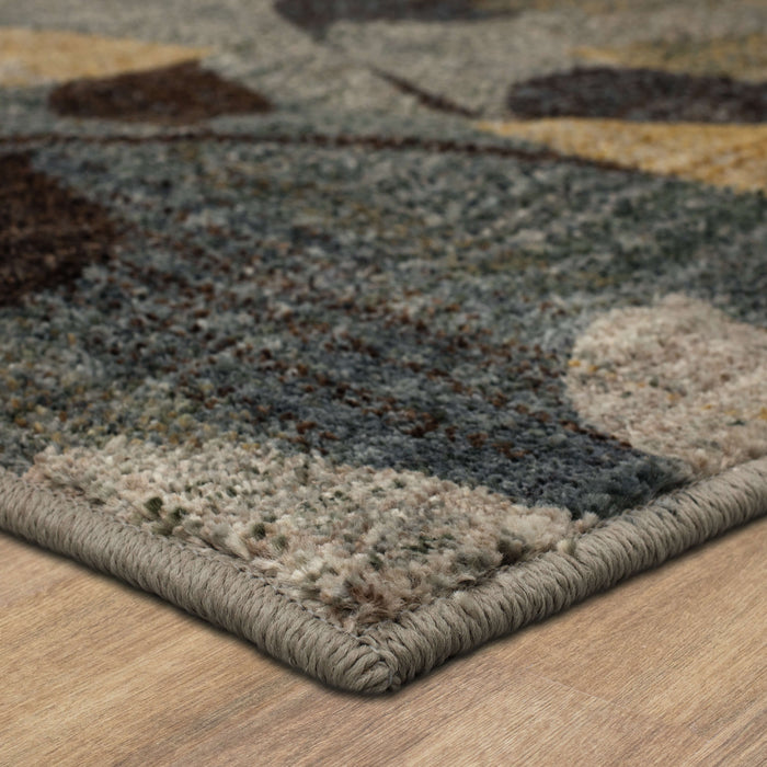 Savvy Morrell Sea Green & Brown Area Rug