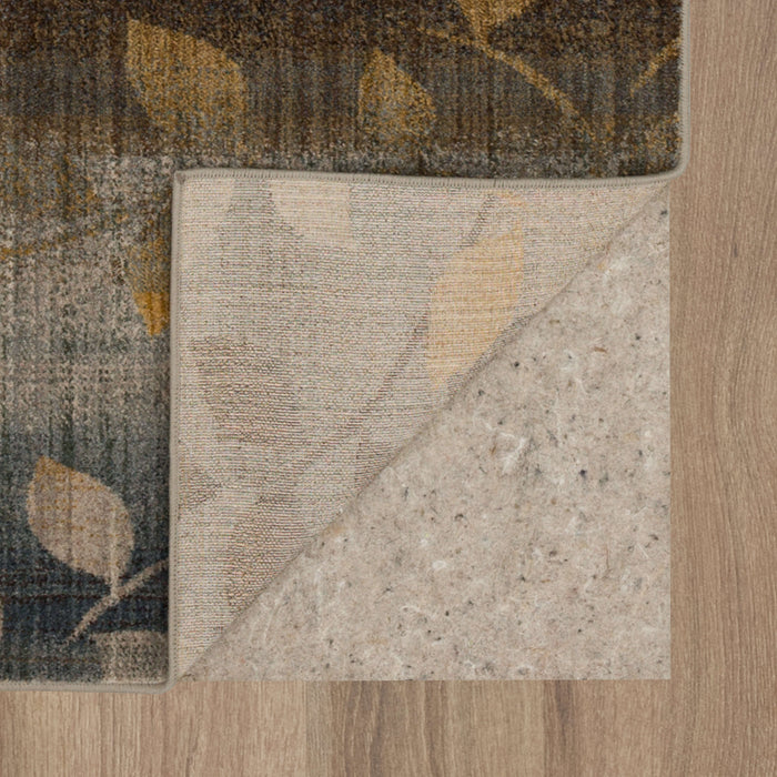 Savvy Morrell Sea Green & Brown Area Rug