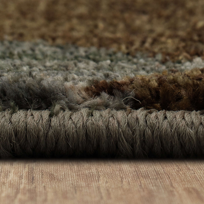 Savvy Morrell Sea Green & Brown Area Rug