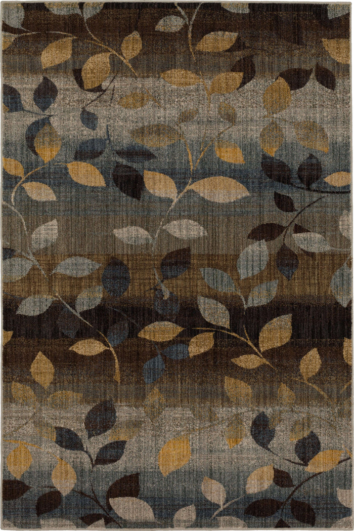 Savvy Morrell Sea Green & Brown Area Rug