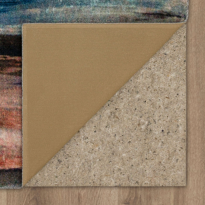 Technicolor Visions Gray & Pink Area Rug
