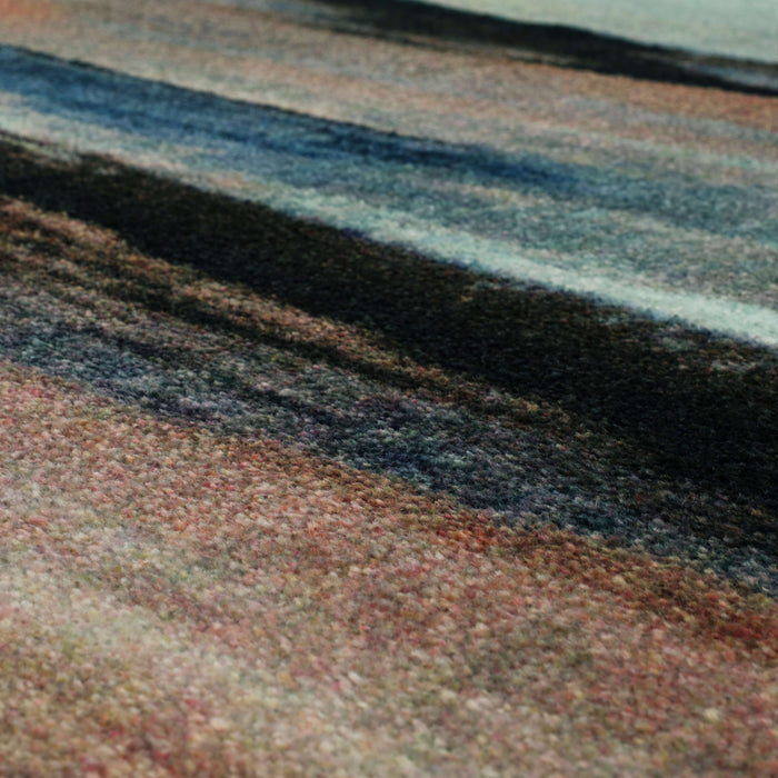 Technicolor Visions Gray & Pink Area Rug