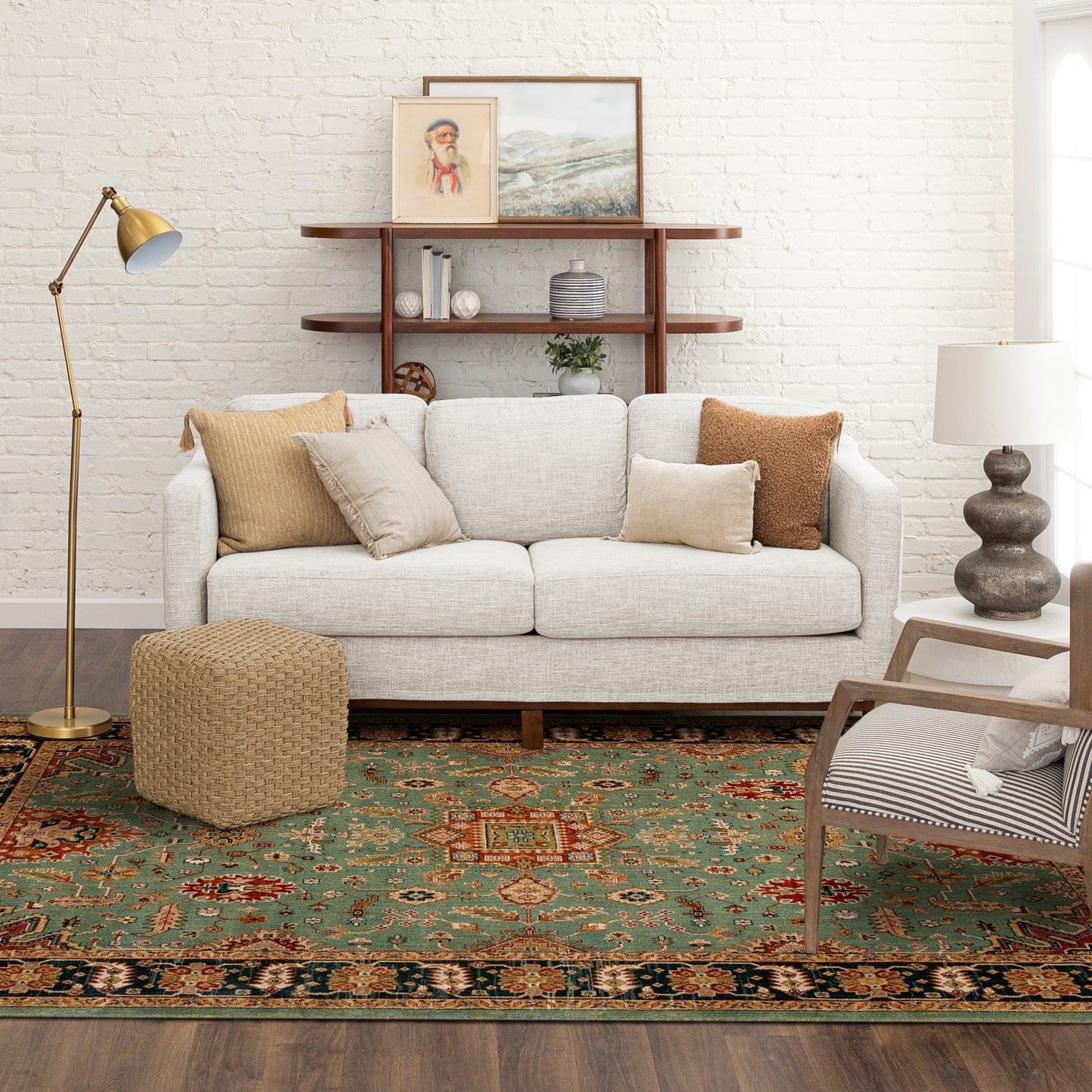 Karastan Spice Market Deir Aquamarine