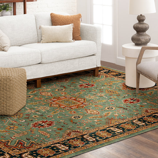 Karastan Spice Market Deir Aquamarine