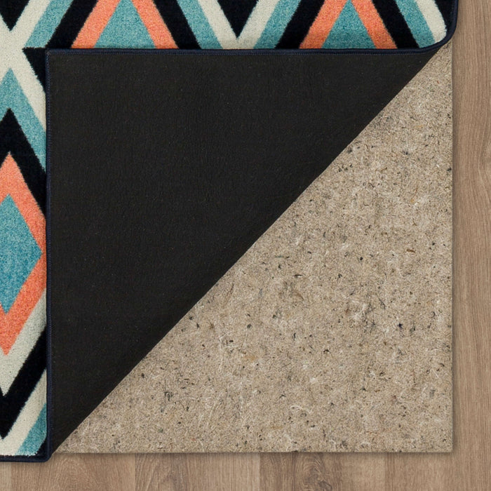 Technicolor Astoria Black & Blue Area Rug