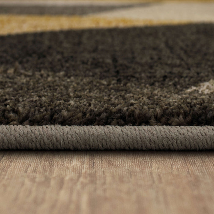 Dominica Antares Gray & Yellow Area Rug