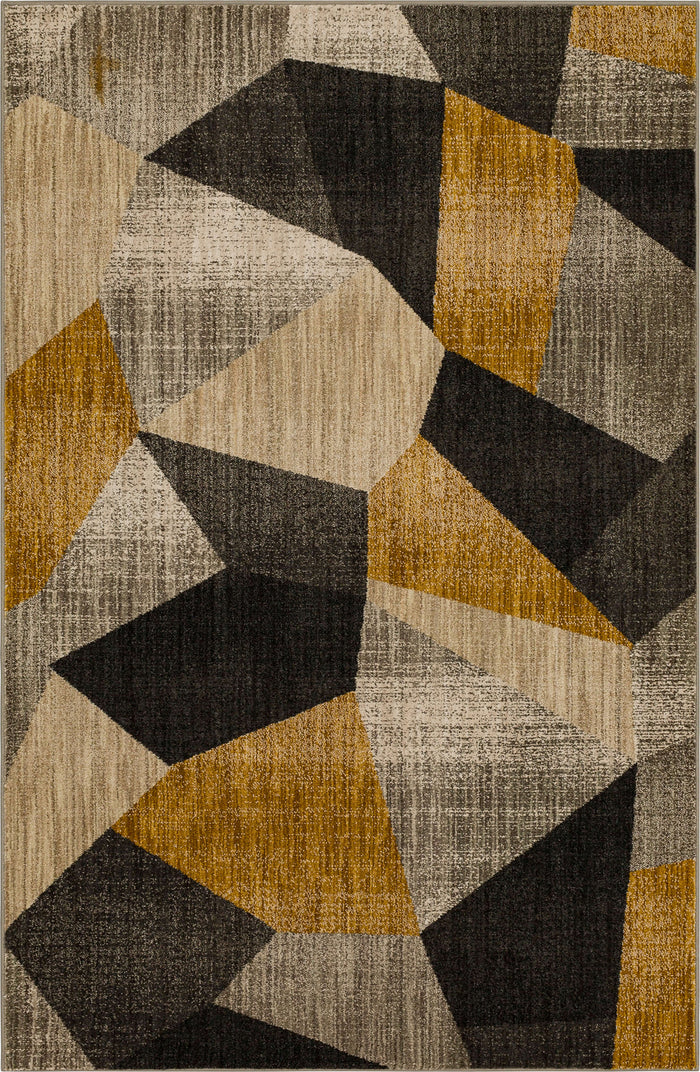 Dominica Antares Gray & Yellow Area Rug