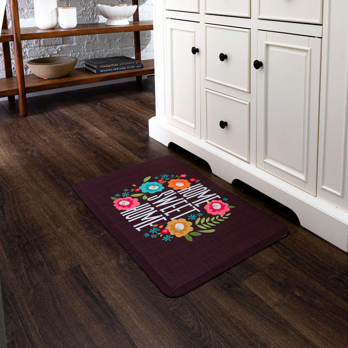 Luxe Brocade Gray & Pink Mat
