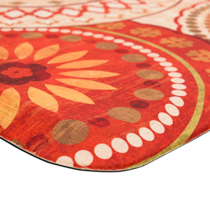 Luxe Avery Orange & White Mat