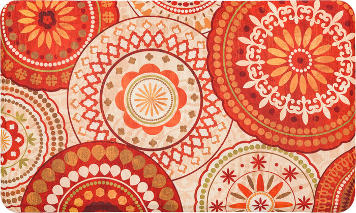 Luxe Avery Orange & White Mat