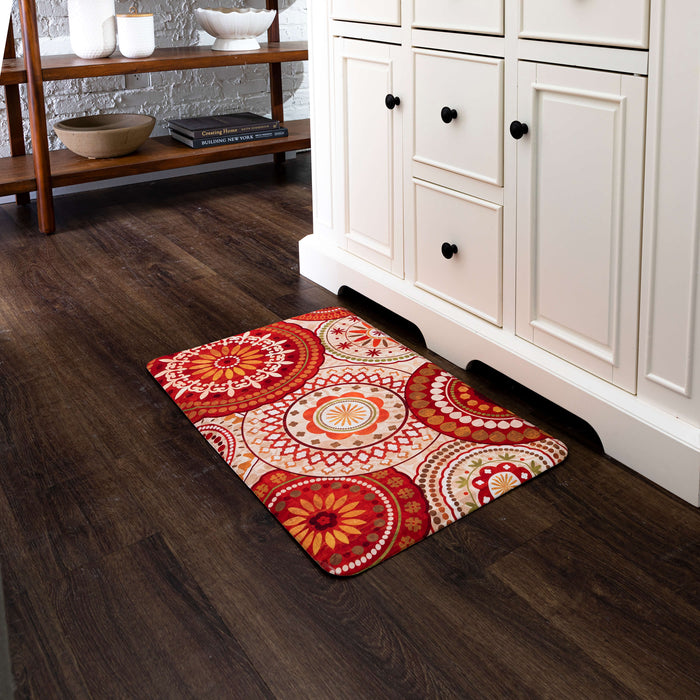 Luxe Avery Orange & White Mat