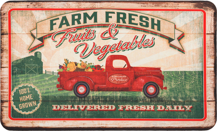 Luxe Farmstead Red & Green Mat