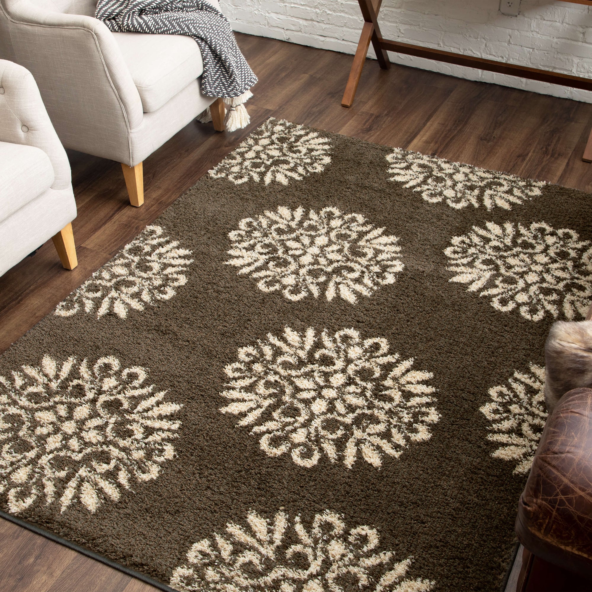 Hudson Edmonton Brown & Gray Area Rug Covered By Rugs