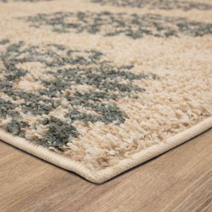Hudson Edmonton White & Blue Area Rug