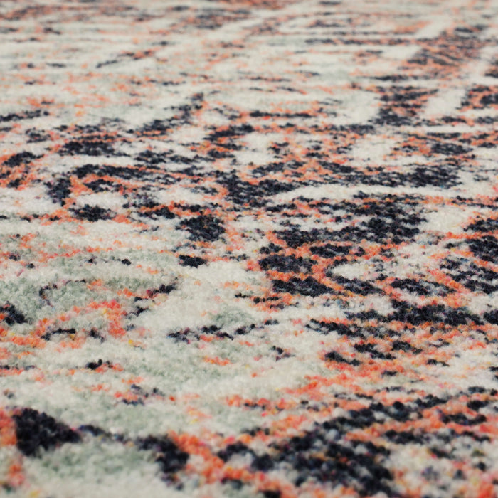 Technicolor Ashbury Blue & Brown Area Rug