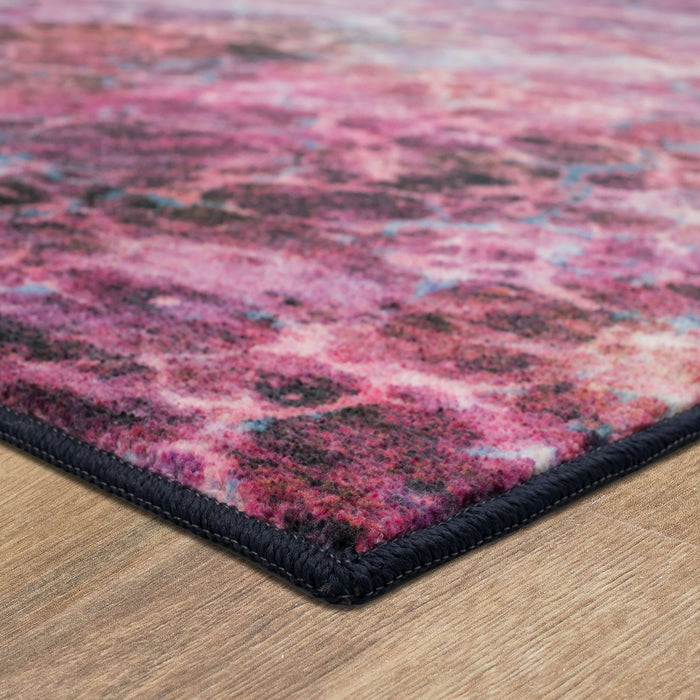 Technicolor Tiles Purple Area Rug