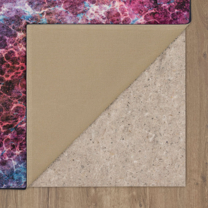 Technicolor Tiles Purple Area Rug