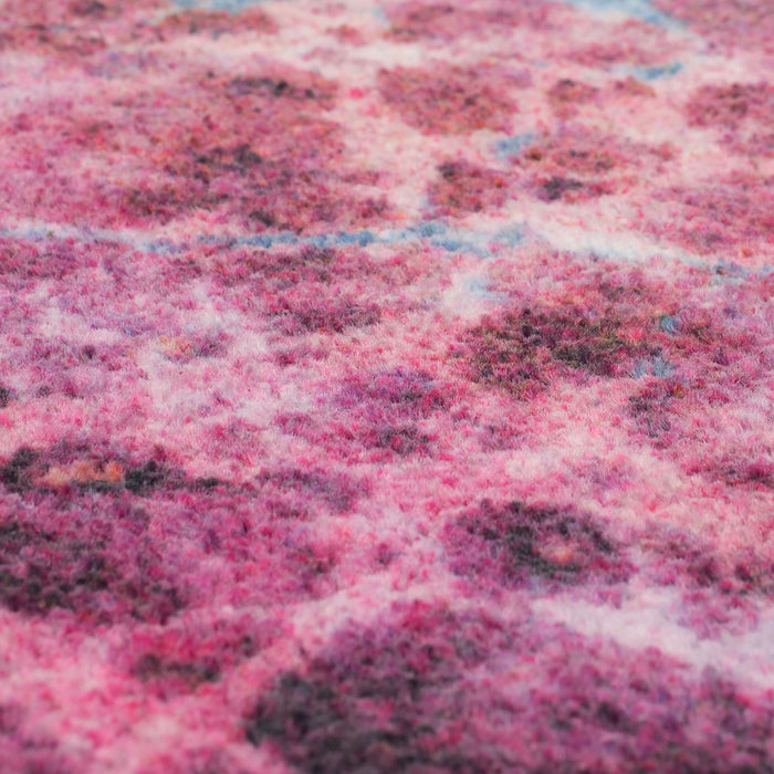 Technicolor Tiles Purple Area Rug