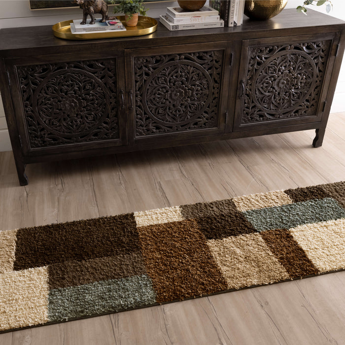 Hudson Yukon Brown & Blue Area Rug