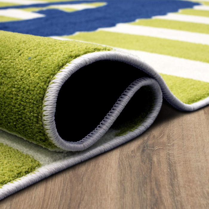 Technicolor Happy Alligator Multi Area Rug