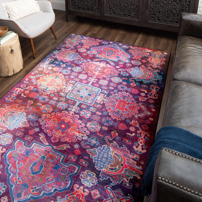 Technicolor Hampton Purple Area Rug