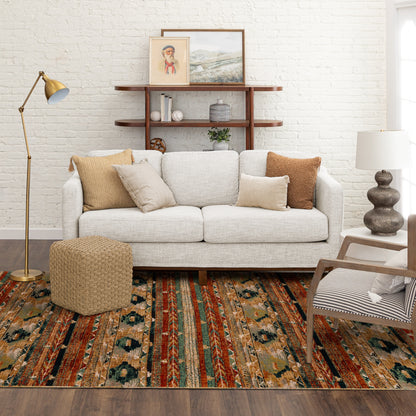 Karastan Spice Market Infused Aquamarine