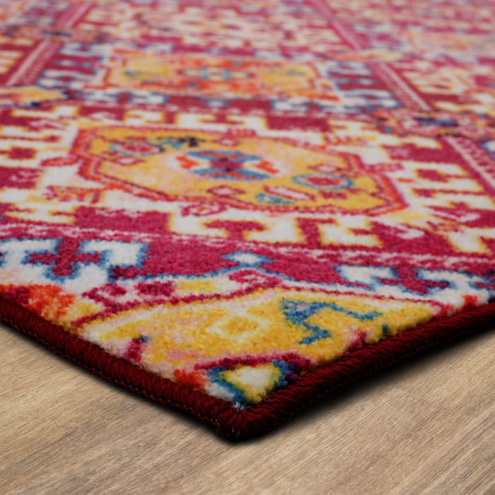 Technicolor Islands Pink & Gold Area Rug