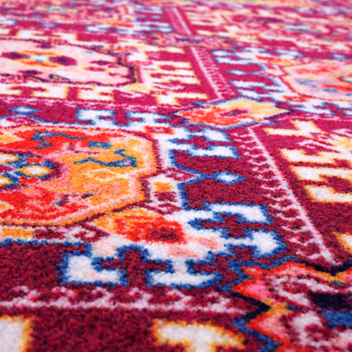 Technicolor Islands Pink & Gold Area Rug