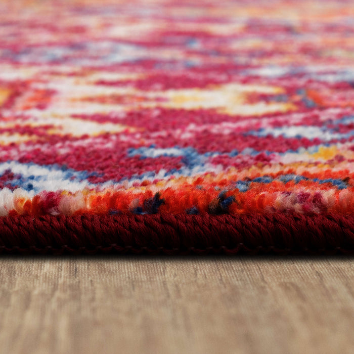 Technicolor Islands Pink & Gold Area Rug