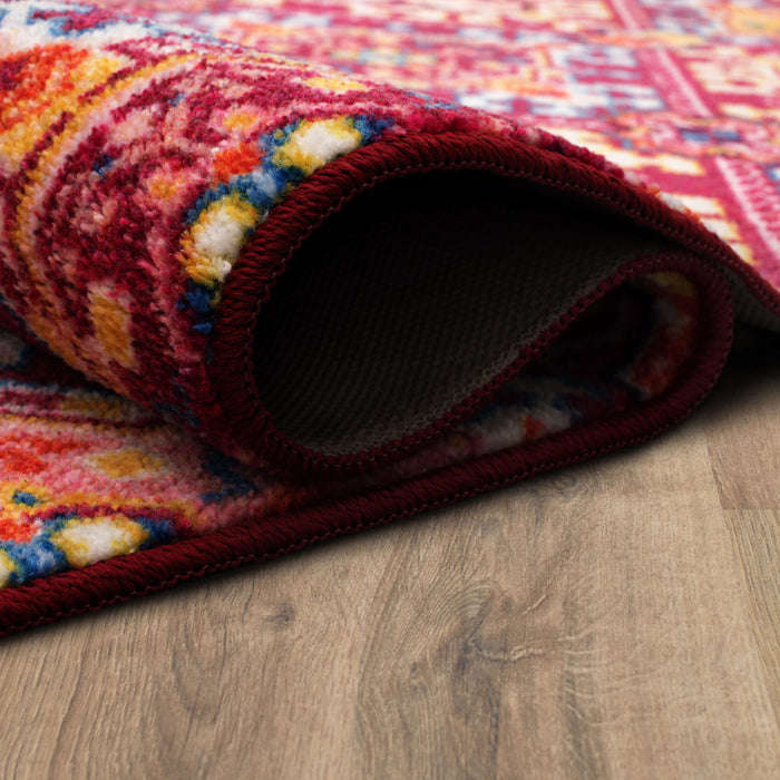 Technicolor Islands Pink & Gold Area Rug
