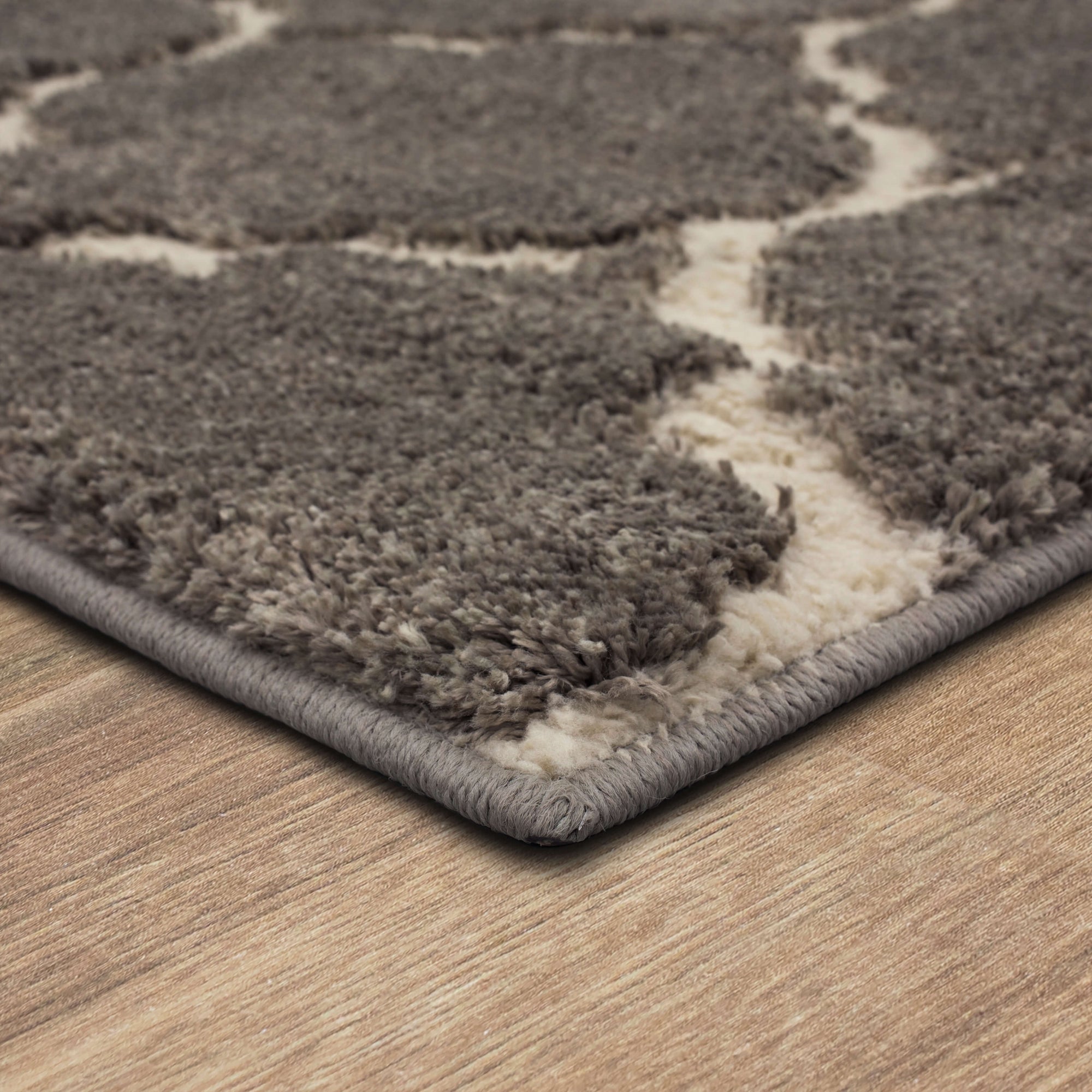 Brizo Topanga Gray Area Rug Covered By Rugs