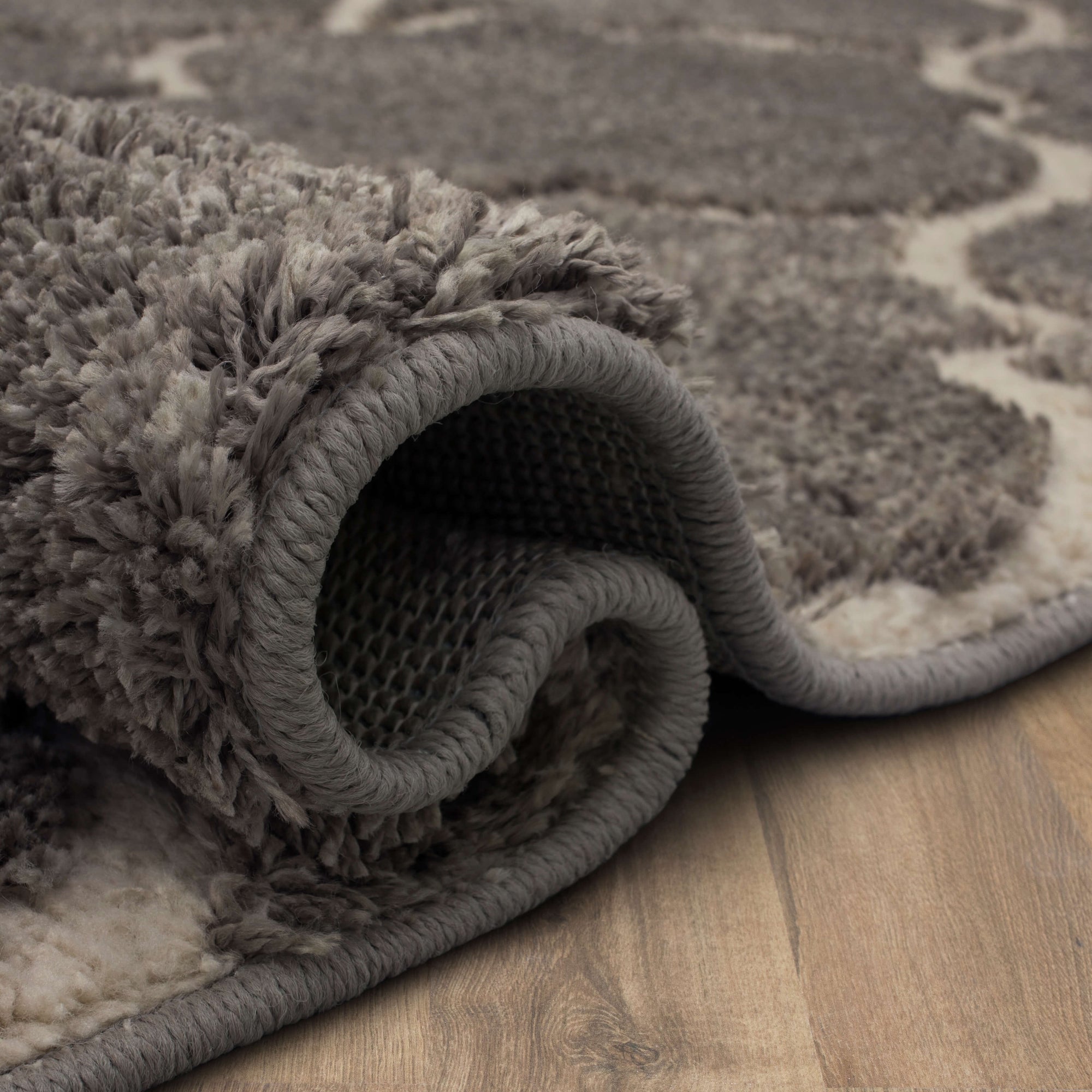 Brizo Topanga Gray Area Rug Covered By Rugs