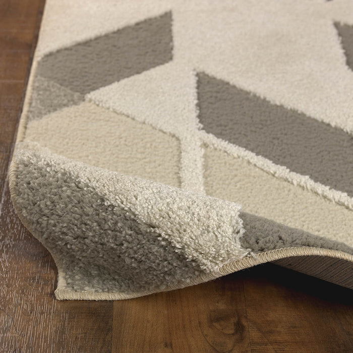 Chateau Banks Brown & White Area Rug