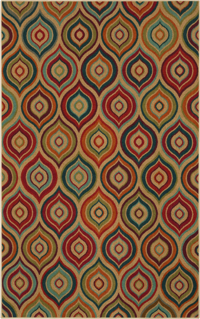 Hemingway Rochelle Brown & Orange Area Rug