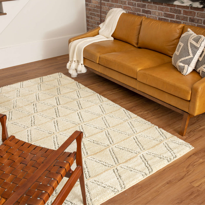 Chateau Ross White & Gray Area Rug