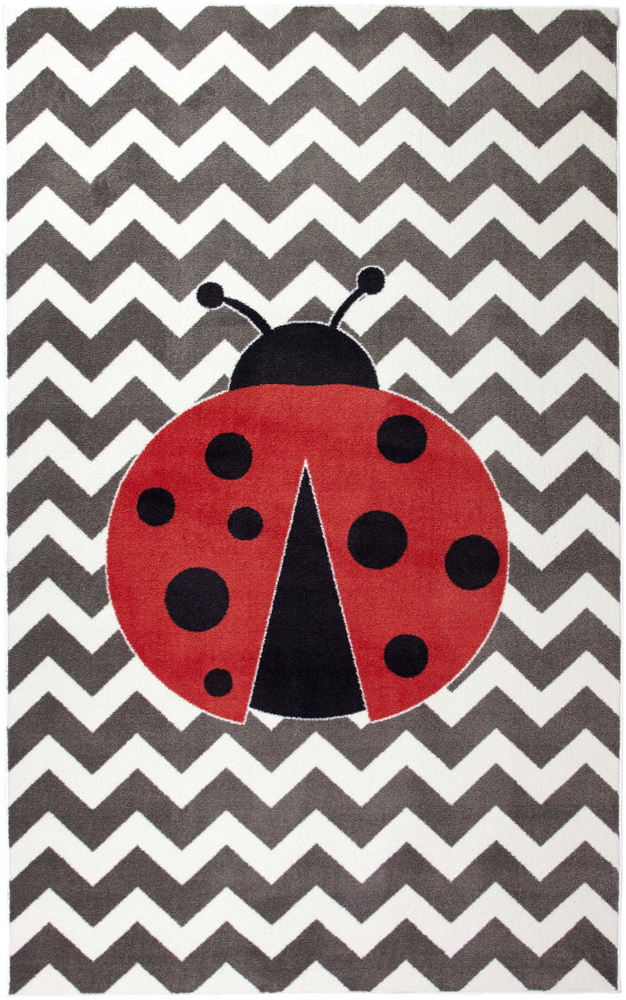 Technicolor Little Lady Bug Multi Area Rug
