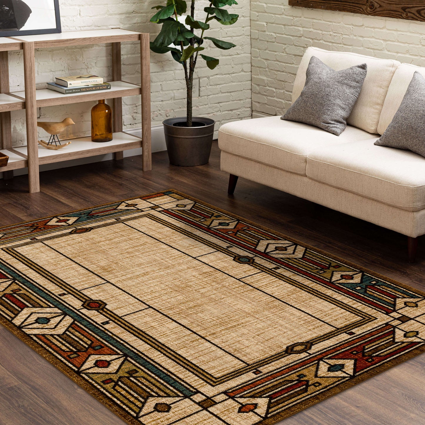 Gallery Glass Vanilla Area Rug