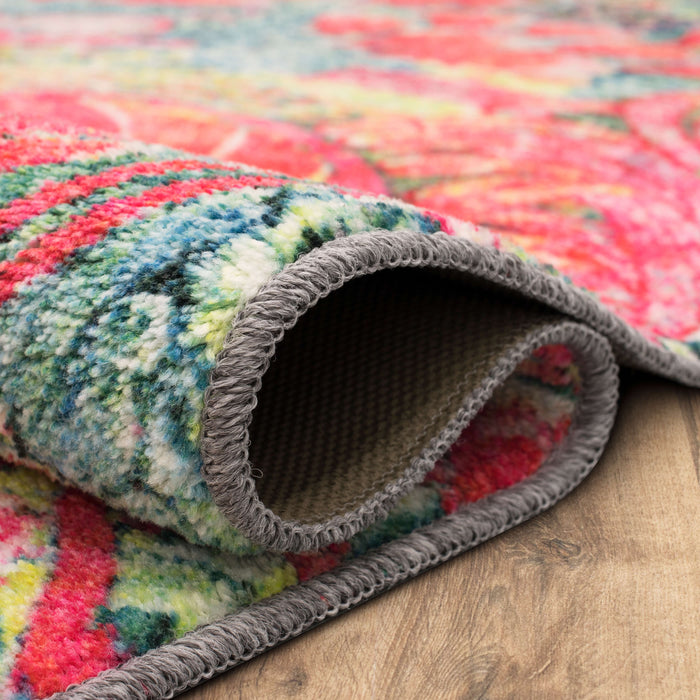 Technicolor Reverie Pink & Blue Area Rug