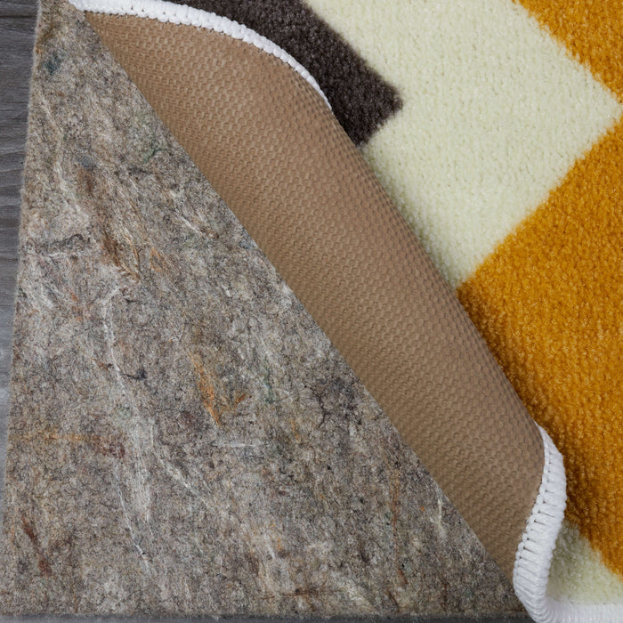 Lucia Elephant Gray & Yellow Area Rug