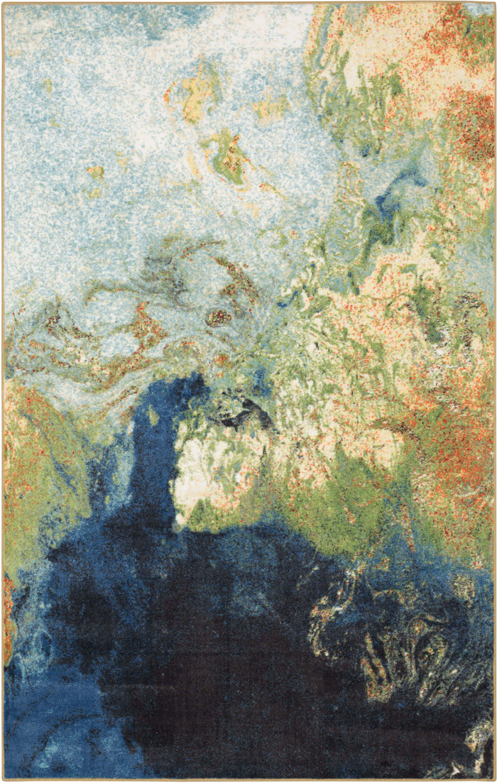 Lucia Marble Ink Blue Area Rug