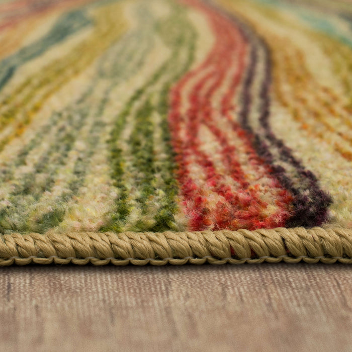 Technicolor Melanie Stripe Multi Area Rug
