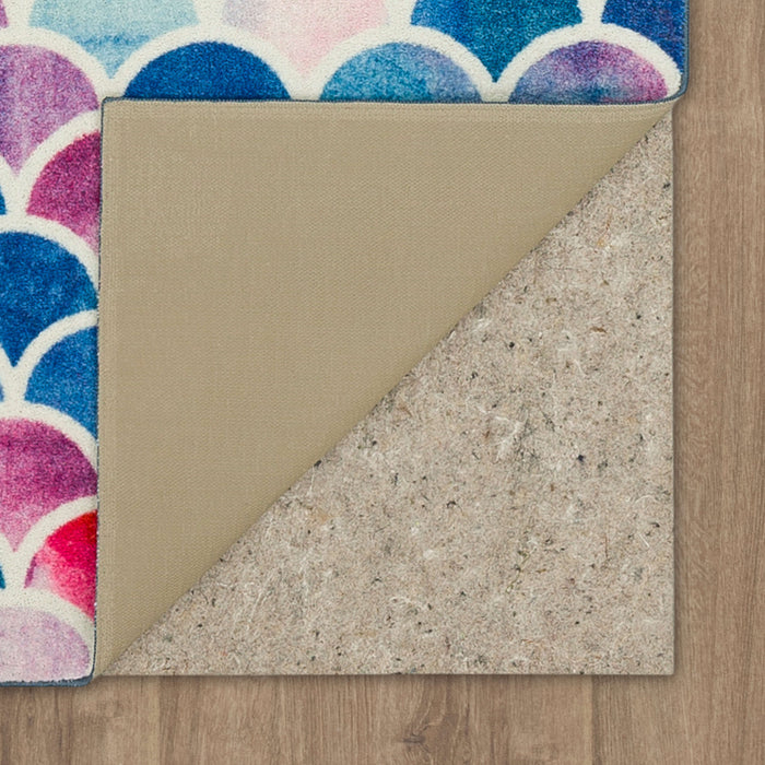 Technicolor Ariel Pink & Blue Area Rug