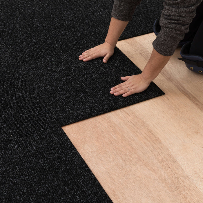 Mod Hat Rib Peel & Stick Carpet Tile 18