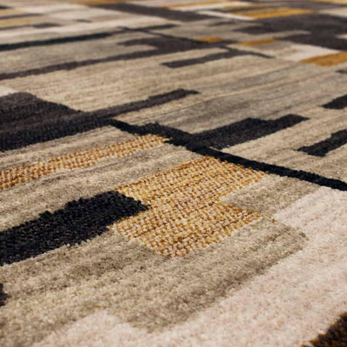 Seychelles Vallarta Gray & Yellow Area Rug