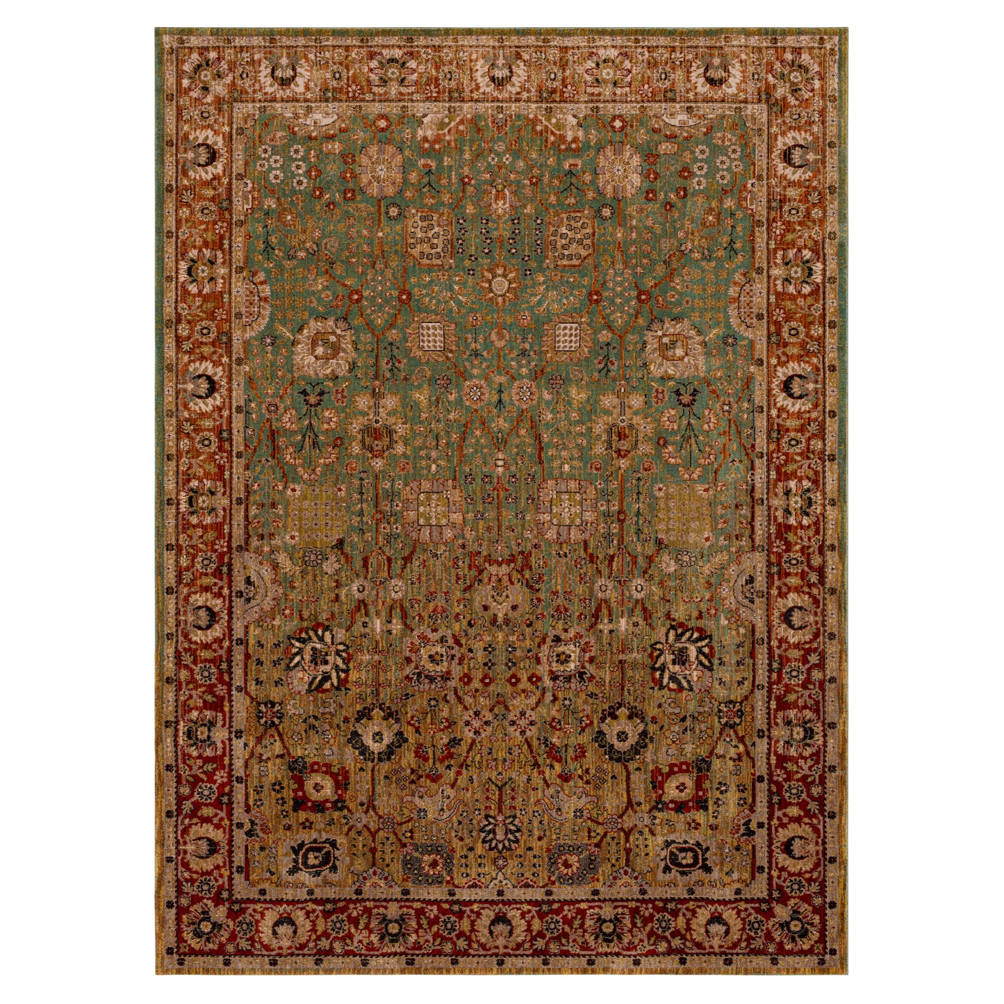 Karastan Spice Market Myanmar Aquamarine