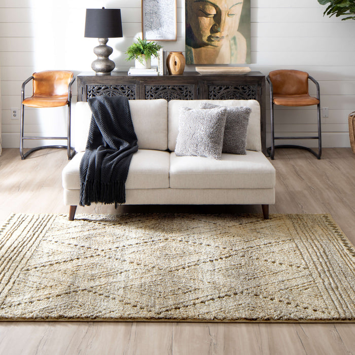 Brizo Woodland Brown & White Area Rug