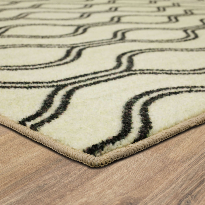 Technicolor Tammeron White Area Rug