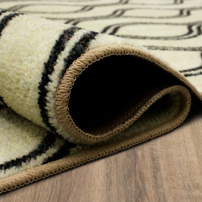Technicolor Tammeron White Area Rug